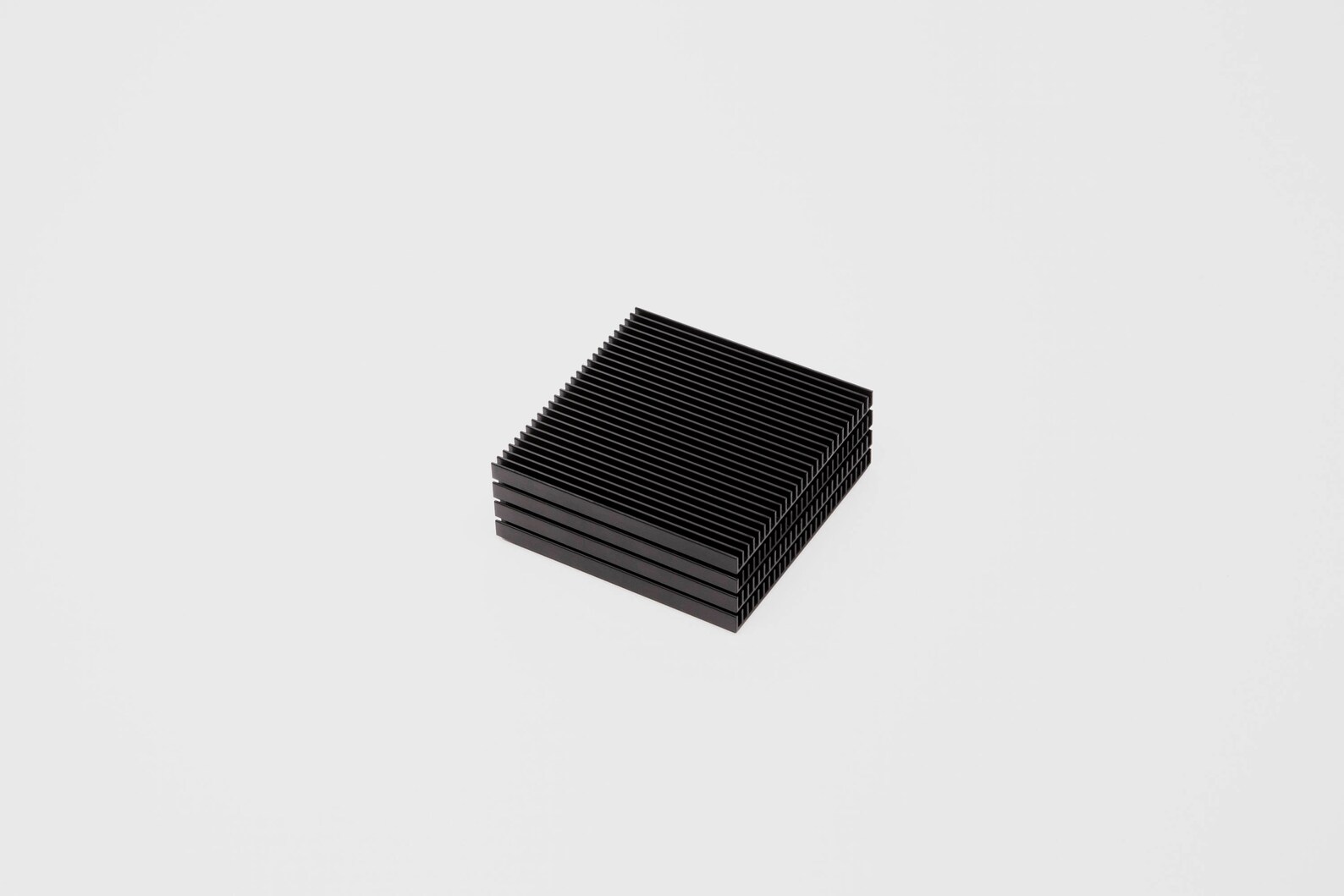 Black Coasters, Modern Coaster Set, Metal Coasters, Minimal Coasters