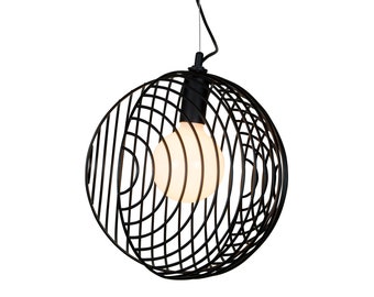 Dana Pendant Light (Was 580 USD), floor model, Black Modern Hanging Lamp, Light Fixture, Ceiling, Kitchen, Entryway, Contemporary Lighting