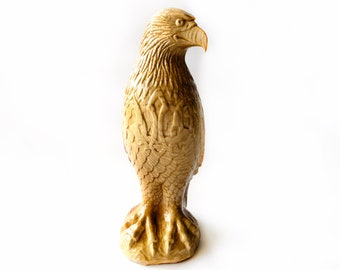 鷲の彫刻 8.25インチ / 21 cm、鷲の木彫り、手彫りの像、木彫り、卓上