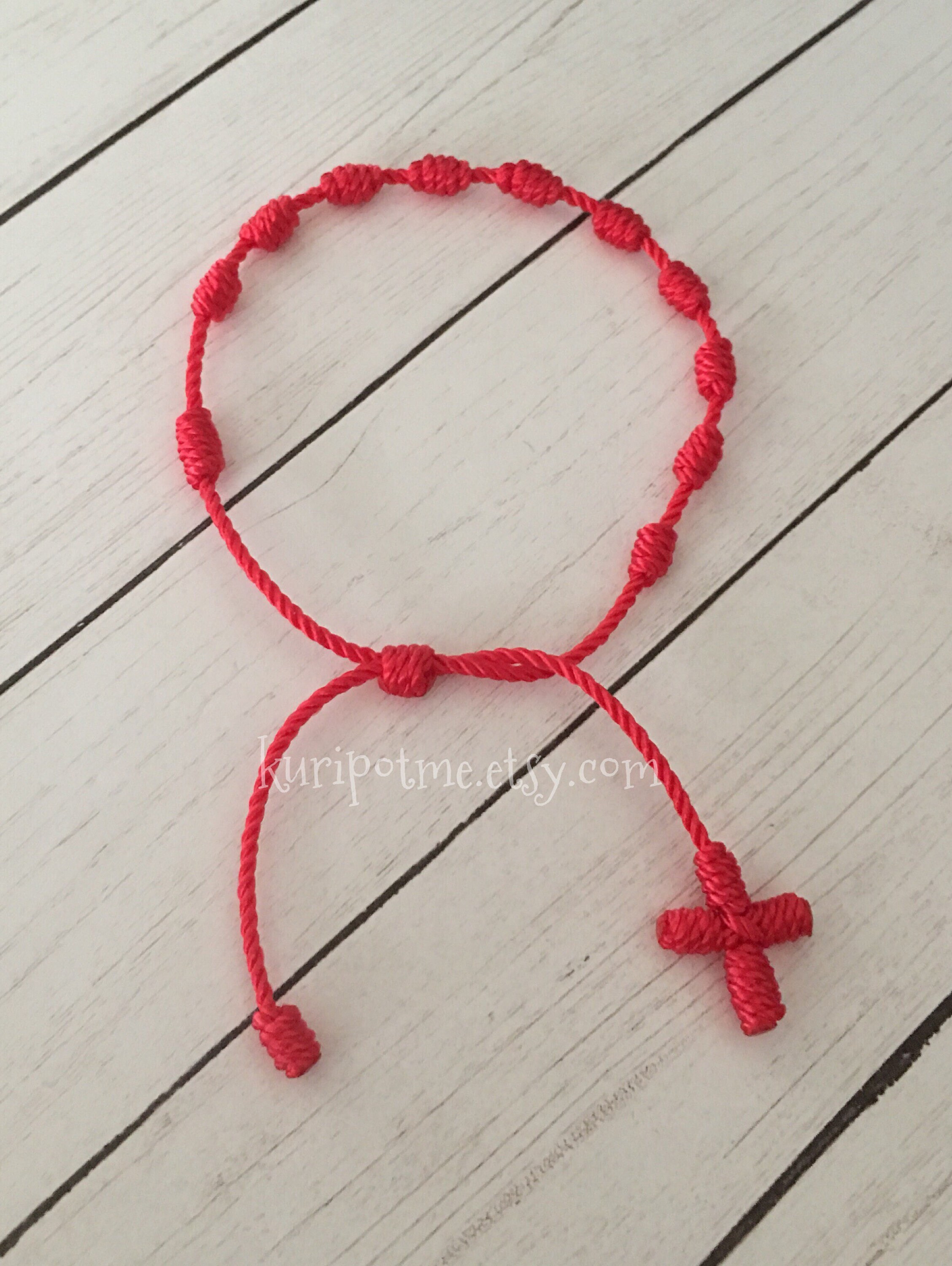 Style 2 Handmade Knotted Rosary Bracelet Etsy