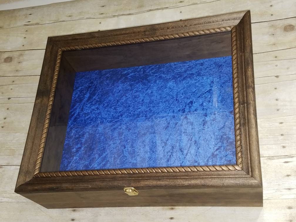 EXTRA LARGE SIZE Wooden Shadow Box Display Case With Hinged | Etsy