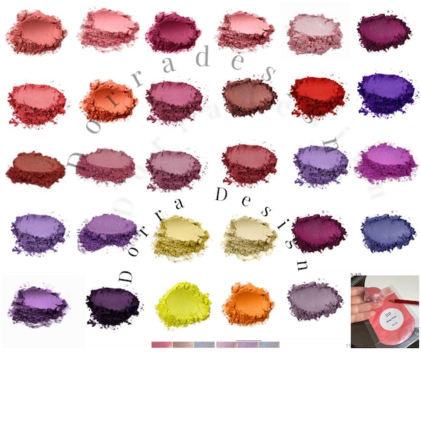 Natural Vegan Mica powder Red Purple yellow range colors High grade Multipurpose Arts and Crafts Additive pigment for cosmetic Soap