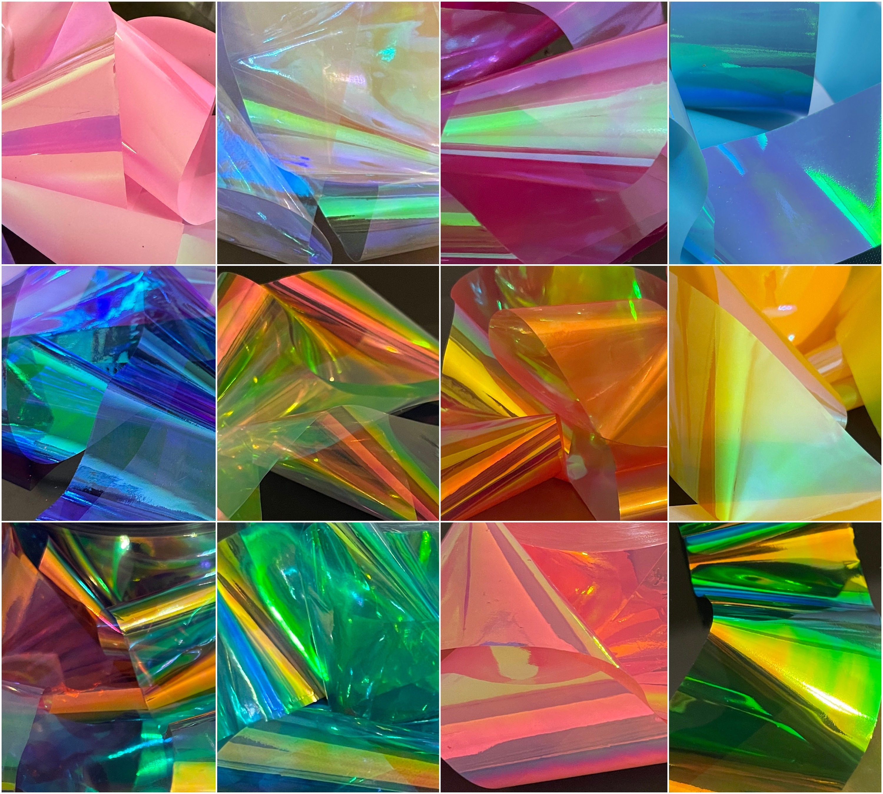 Aurora Nail Foil Ice Cube Cellophane Broken Glass Film Stickers Shiny Paper  DIY
