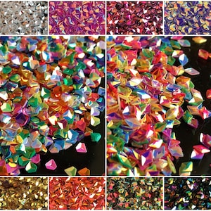 3mm Diamond Shape holographic Sequins 3D Pvc Loose Sequin Paillettes Party Craft,DIY Nail arts,Decoration confetti