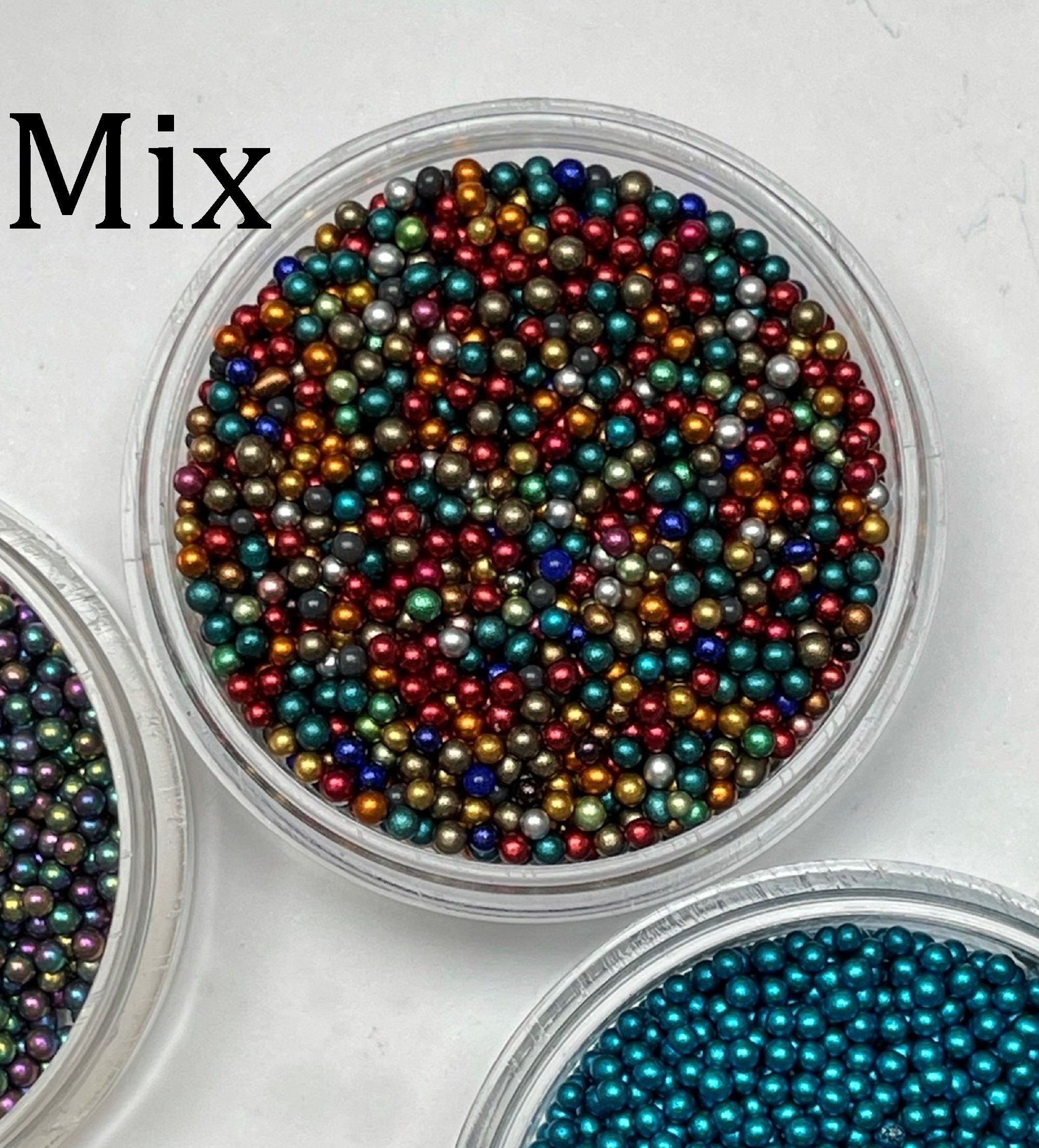 Metallic Glass Micro Beads No Hole 1.5mm2mm Beads Nail Art Etsy