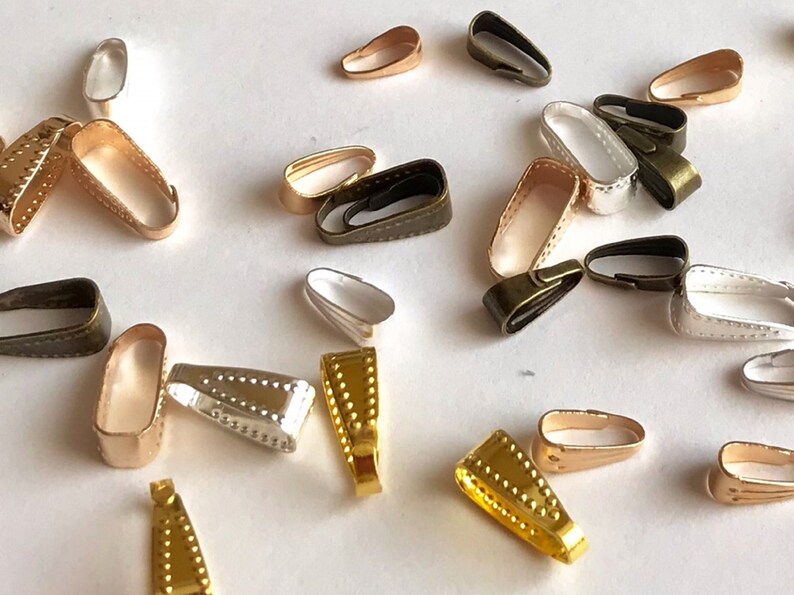 Snap on Bail Loops Pendant Bails Jewellery Findings Clips Etsy UK