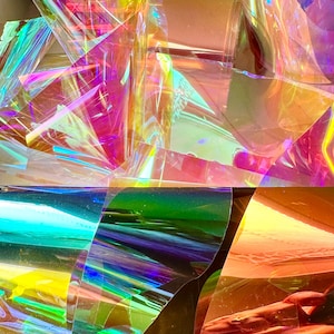 Fantasia magica Pellicola di cellophane Caramella Vetro Carta Fogli Nail Art, arte in resina