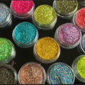 Superholographischer Titan-Metallglitzer, ultrafeiner Glitzer für Nagelkunstpulver, Nagelglanz-Kosmetikglitzer