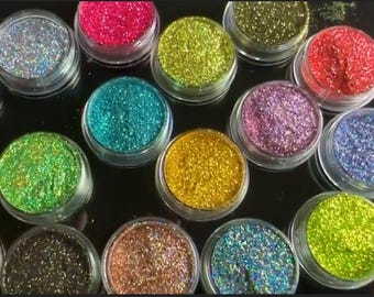 スーパーホログラフィックチタンメタルウルトラファイングリッターネイルアートアクリルパウダーネイルシャイニングコスメティックグリッター、樹脂アート