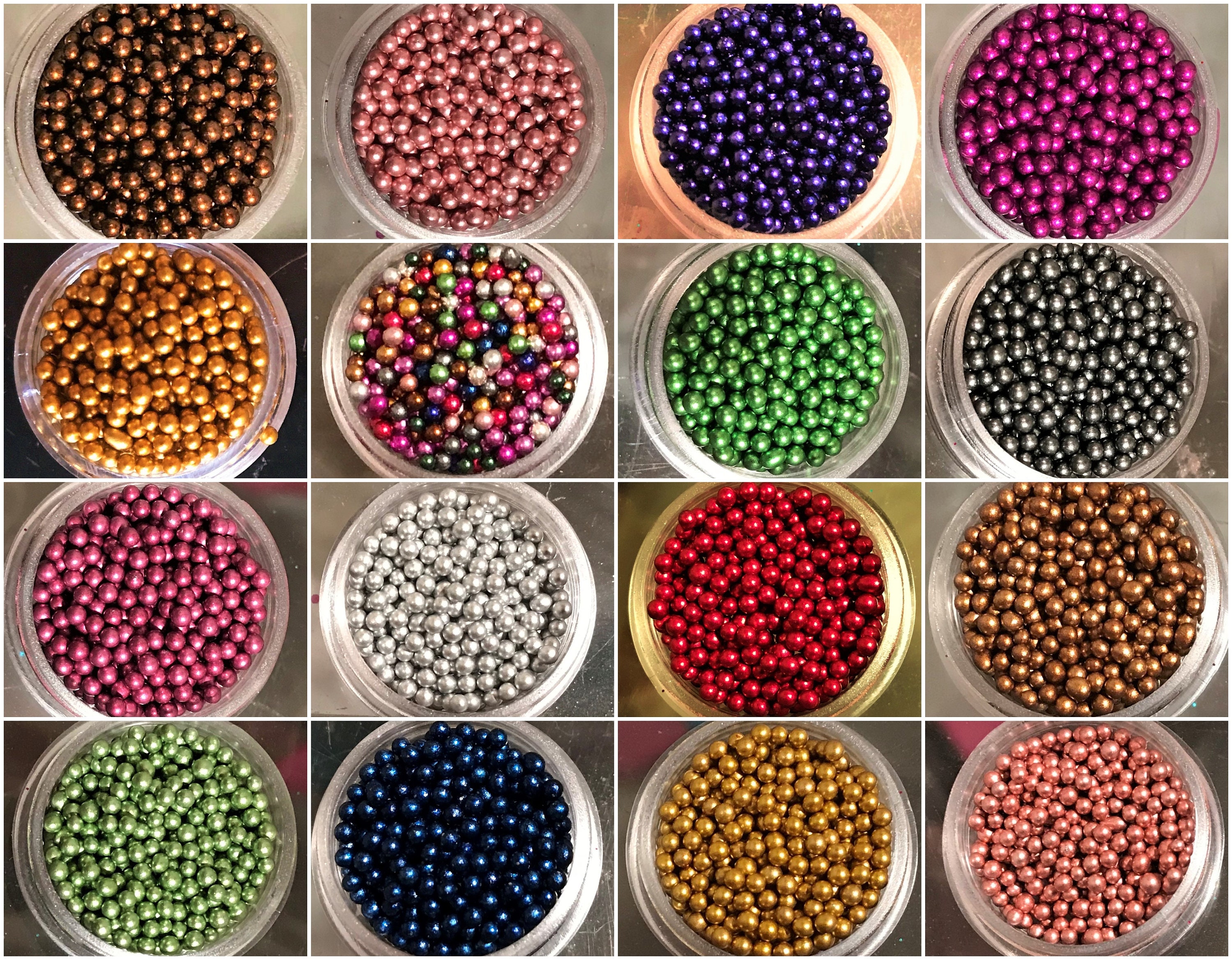 Metallic Glass Micro Beads No Hole 1.5mm2mm beads Nail Art Etsy