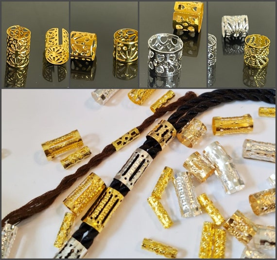100 Perline Regolabili Per Capelli - In Alluminio, Per Dreadlocks E Trecce, Decorazione Unisex - Foto 3