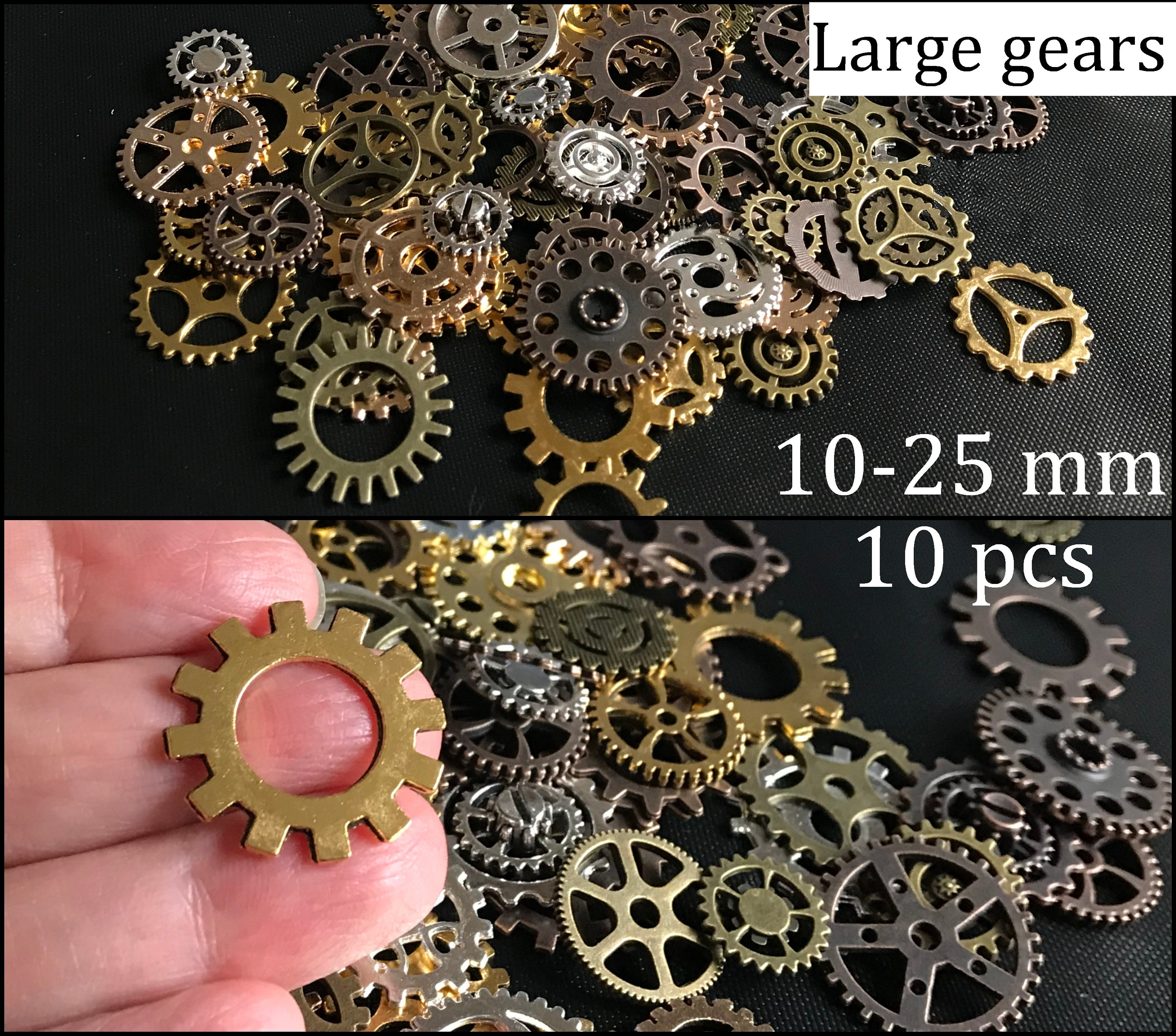 Random Mix Vintage Alloy Mechanical Steampunk Cogs & Gears - Etsy