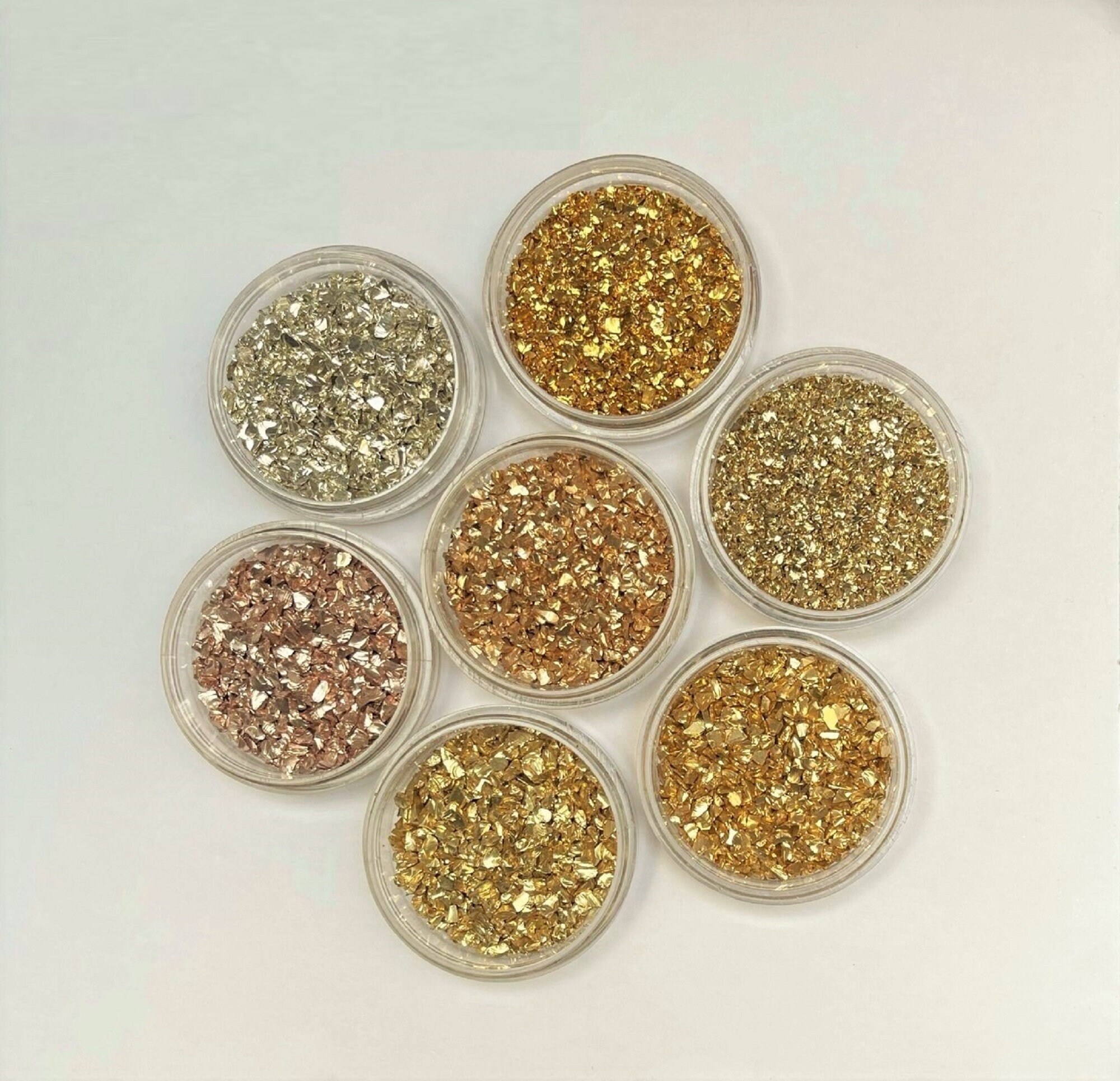 100g Gold Metallic Crushed Glass for Crafts, 2-4mm Irregular Glitter Chunky  Gravel Gem Stones for Nail Arts, Resin Craft, DIY Phone Case, Vase