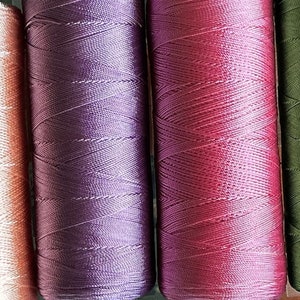 Embroidery floss, Viscose thread, Rayon thread polyester commercial Silk embroidery thread, Irish lace crochet tassel making image 8