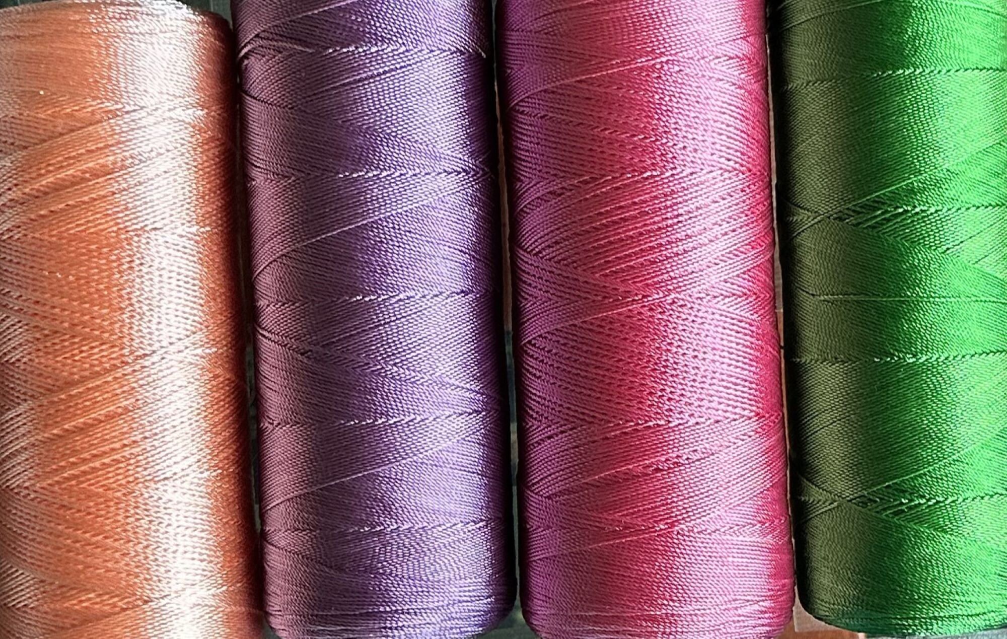 9 Double Color Silk Thread 9 Color Art Silk Thread, Art Embroidery