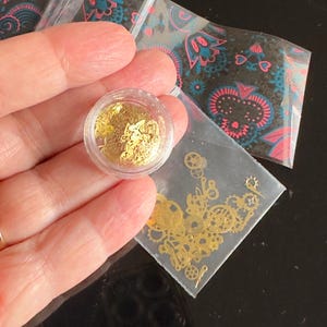 3D Metal nail charm Gear Stud Steampunk seashell Christmas mix stud hollow geometric frame metal nail art studs afbeelding 11