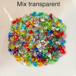 Irregular no hole beads Chameleon Stone nail beads 3D Nail Rhinestone Small Nail Art Decorations, holo beads Mix transparent