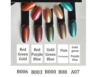Color shifting pigment, cosmetic grade pigment, sparkly holograph pigment shift, mirror powder, painting, plastic, nail art, resin a