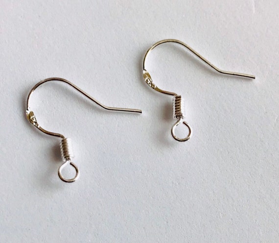925 Stamped Sterling Silver 11mm Round Lever-back Earrings Findings DIY