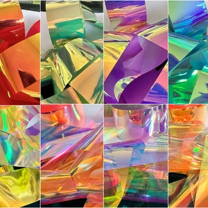 Bonbons de film cellophane fantaisie magique Feuilles de papier de verre Nail Art, art de la résine image 1
