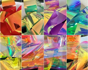 Magic fantasy Cellophane film candy Glass Paper Foils Nail Art, resin art