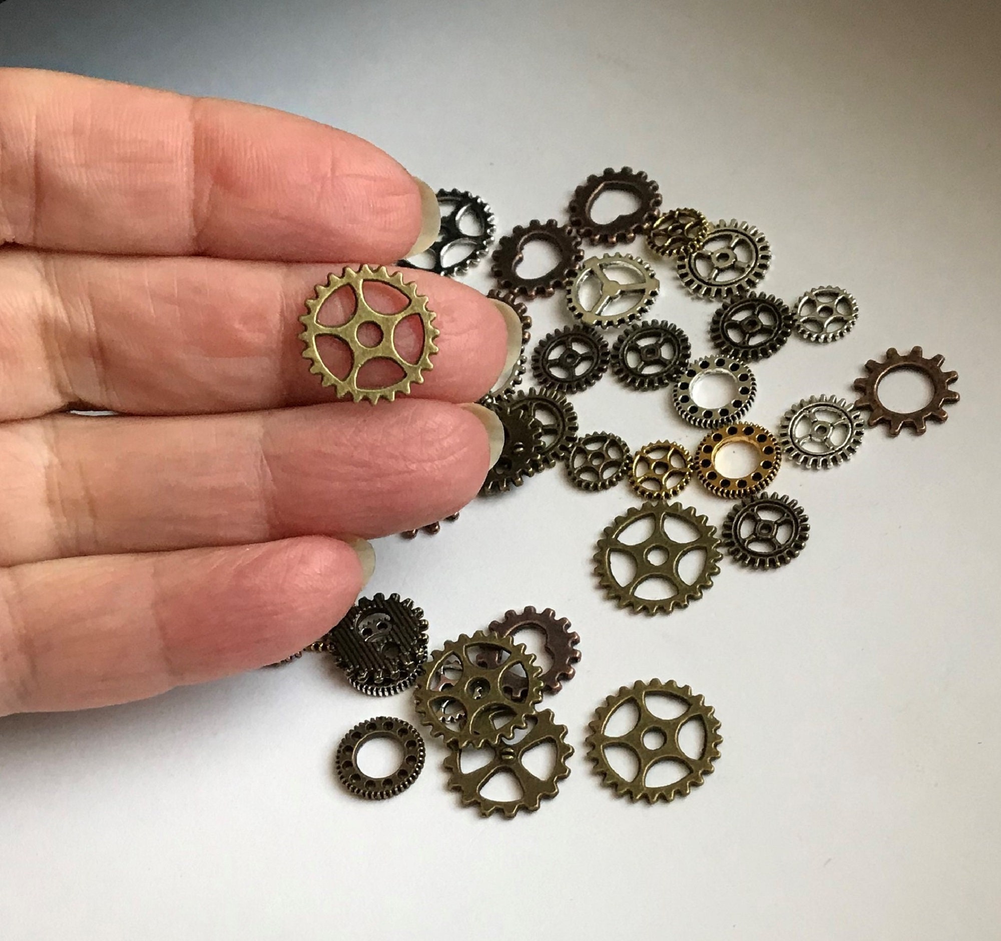 Random Mix Vintage Alloy Mechanical Steampunk Cogs & Gears - Etsy