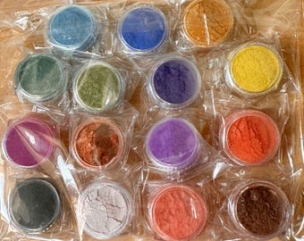 Naturgemachtes Mineral-Glimmerpulver Seifen-Make-up Lipgloss Lidschatten Seifenpulver Hautpflege Nagelharz Färben Farbe Herstellung Schleim Aromaperle