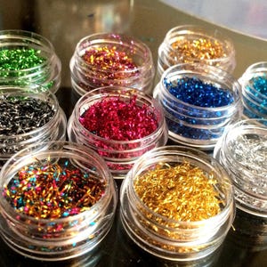 Metallic Silver gold aqua String Thread Wire nail art thread decoration metal thread