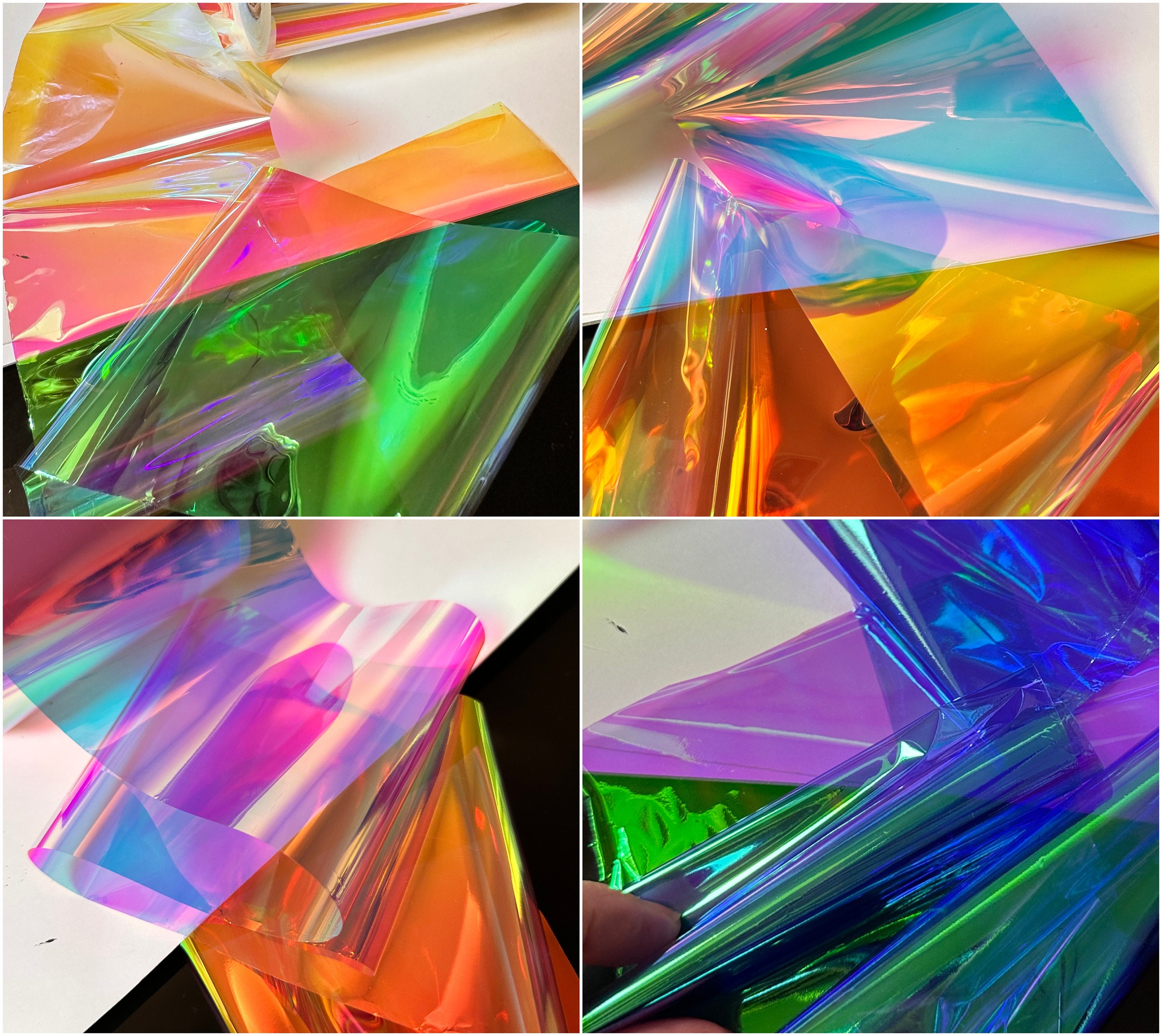 Holographic Iridescent Film Paper, Glossy Clear Film for Resin Fillers –  IntoResin