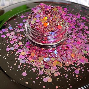Chunky Hexagon Chameleon Color Shift Nail Glitter Nail Art resin art image 1