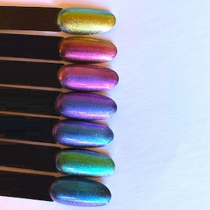 Color shifting pigment, cosmetic grade pigment, sparkly holograph pigment shift, mirror powder, painting, plastic, nail art, resin a