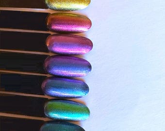 Farbwechselpigment, Kosmetikpigment, glitzernder Hologramm-Pigmentwechsel, Spiegelpulver, Malerei, Kunststoff, Nagelkunst, Harz a