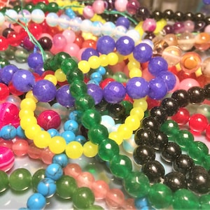 Natural gemstone beads South America tourmaline Watermelon quartz,Turquoise, Aventurine, Emerald, Loose Beads, mala jewelry supplies, diy