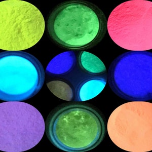 Neon Luminous glow powder super bright fluorescent powder pigment noctilucent powder glow in dark