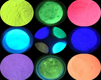 Neon Luminous glow powder super bright fluorescent powder pigment noctilucent powder glow in dark