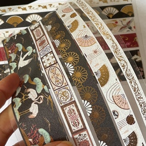Washi Tape Set Universe Design Masking Tapes Hot Stamping Decorative Washi Tapes for Journal