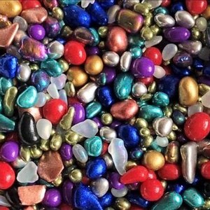 Irregular no hole beads Chameleon Stone nail beads 3D Nail Rhinestone Small Nail Art Decorations, holo beads afbeelding 16