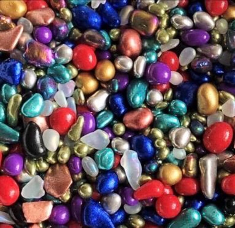 Irregular no hole beads Chameleon Stone nail beads 3D Nail Rhinestone Small Nail Art Decorations, holo beads afbeelding 16