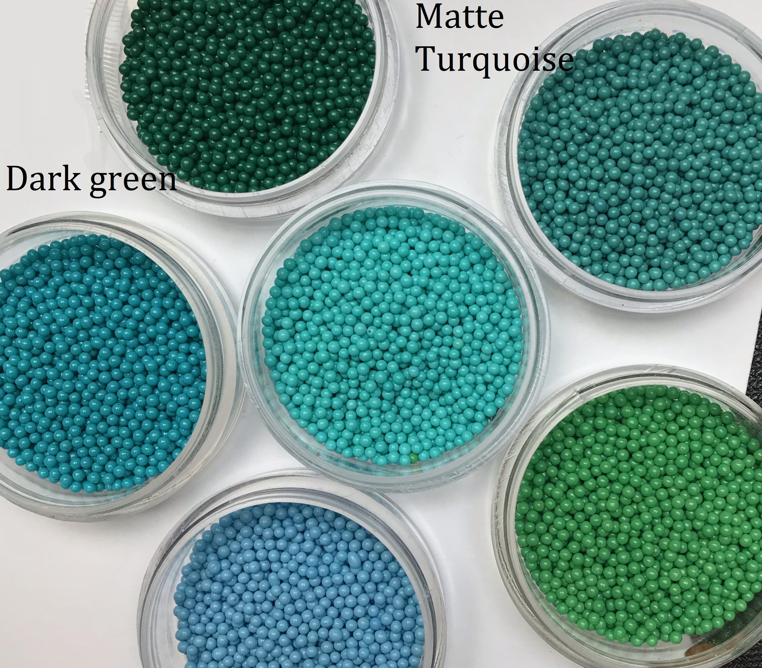 450g/Bag 2mm Small Round Loose Beads Accessories Non Porous Solid Glass  Rice Beads Filler Color Baking Paint Micro Balls