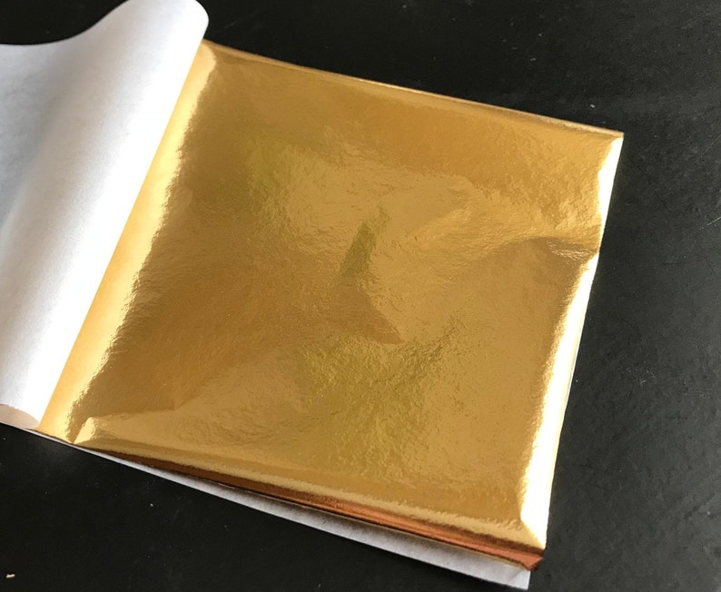 Art Craft Paper Imitation Gold Leaf Paper for DIY Arts Gilding Etsy