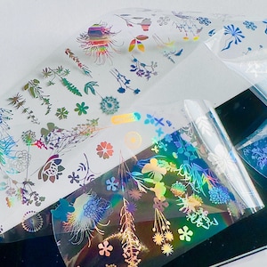 Starry Sky holographic Nail Foils Nail Art Transfer Sticker Decal