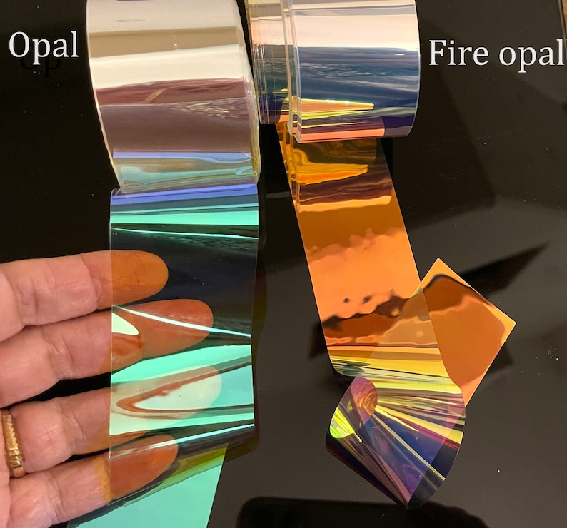 Bonbons de film cellophane fantaisie magique Feuilles de papier de verre Nail Art, art de la résine image 4