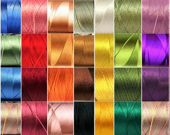 Embroidery floss, Viscose thread, Rayon thread polyester commercial Silk embroidery thread, Irish lace crochet tassel making