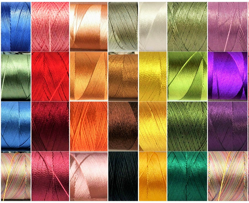 Embroidery floss, Viscose thread, Rayon thread polyester commercial Silk embroidery thread, Irish lace crochet tassel making image 1