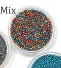 Metallic Glass Micro Beads No Hole 1.5mm-2mm beads, Nail Art hollow glass jewelry doll houses miniature fake sprinkles slime resin product logo