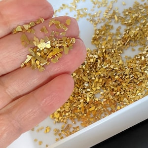 Crushed Glass Glitter Resin Art Supplies Nail Art Glass Gravel Metallic Sequins Stone