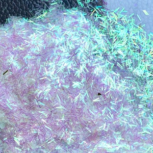 Feine schillernde holografische Gold-Silber-Streusel-Nagelglitzer, Stab-Glitzerstreifen, Streifen-Spitzenkonfetti, Nagelharz-Kunstdekoration