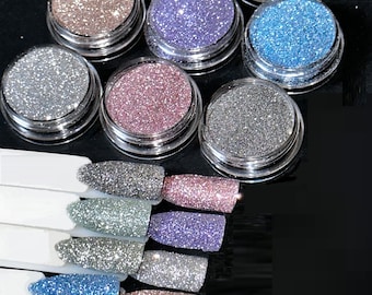 Ongles Flash Réfléchissants Super Fine Crystal Diamond Disco Glitter