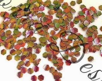 Farbwechselndes Hexagon-Zauberglitzer-Chamäleon-Galaxy-Gold-Grün-Nagelglitzer-Pailletten