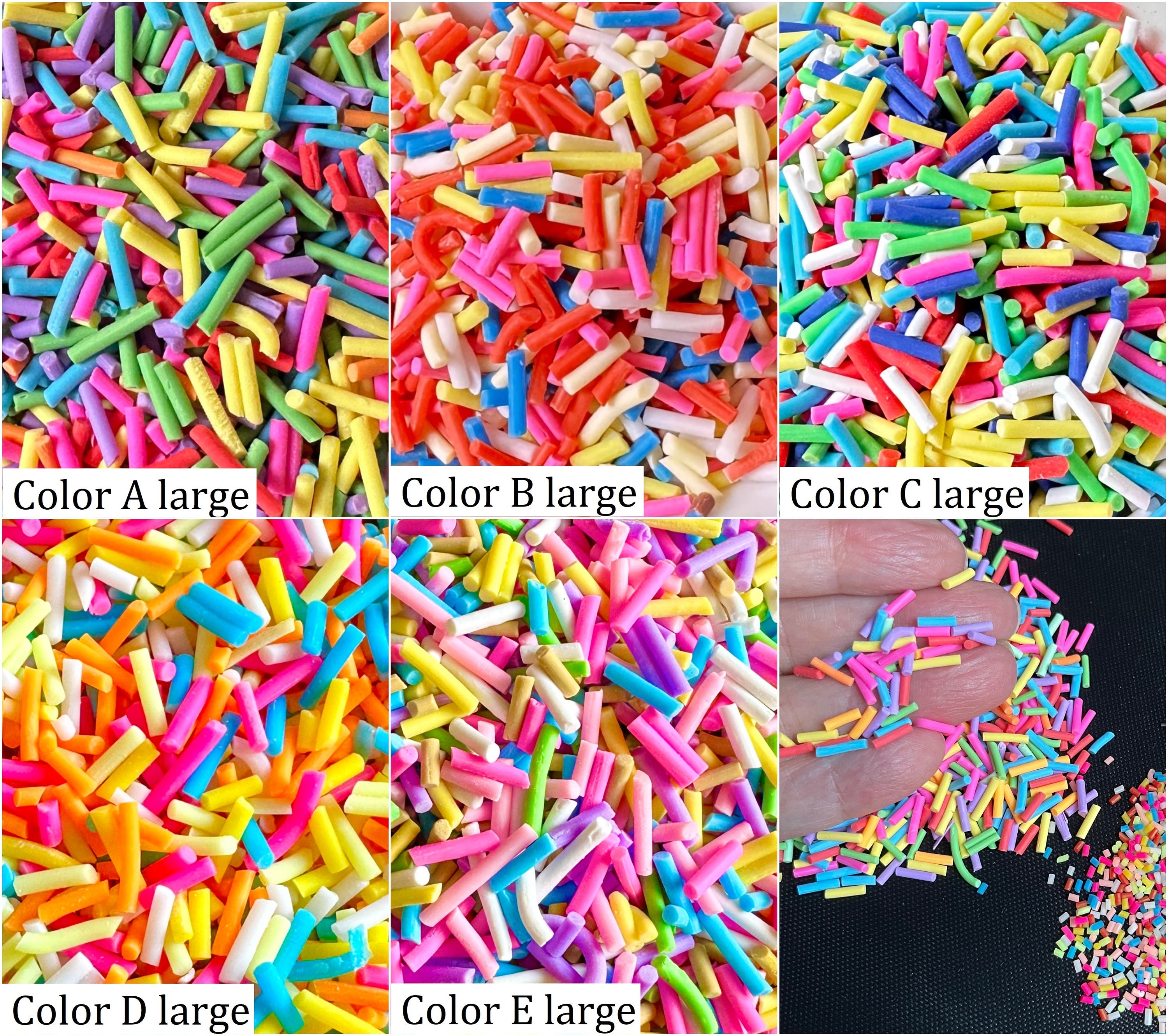 10g Fake Sprinkles Decoration for Slime Filler DIY Slime Supplies  Simulation Candy Cake Dessert Toys Slime Mud Clay Accessories